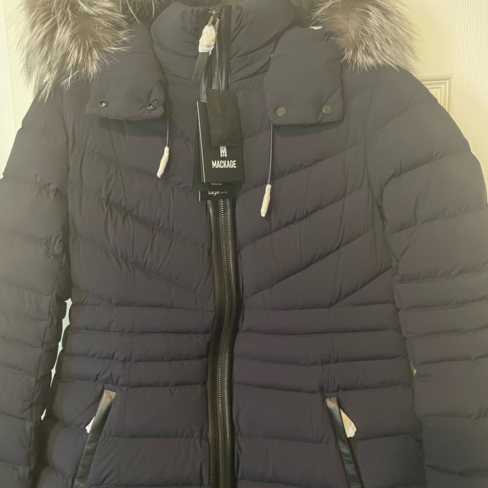 Mackage PATSY Agile 360 down jacket with natural fur